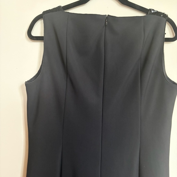Akris Punto Black Sleeveless Dress, Sequins and Velvet, 12 - Picture 6 of 11